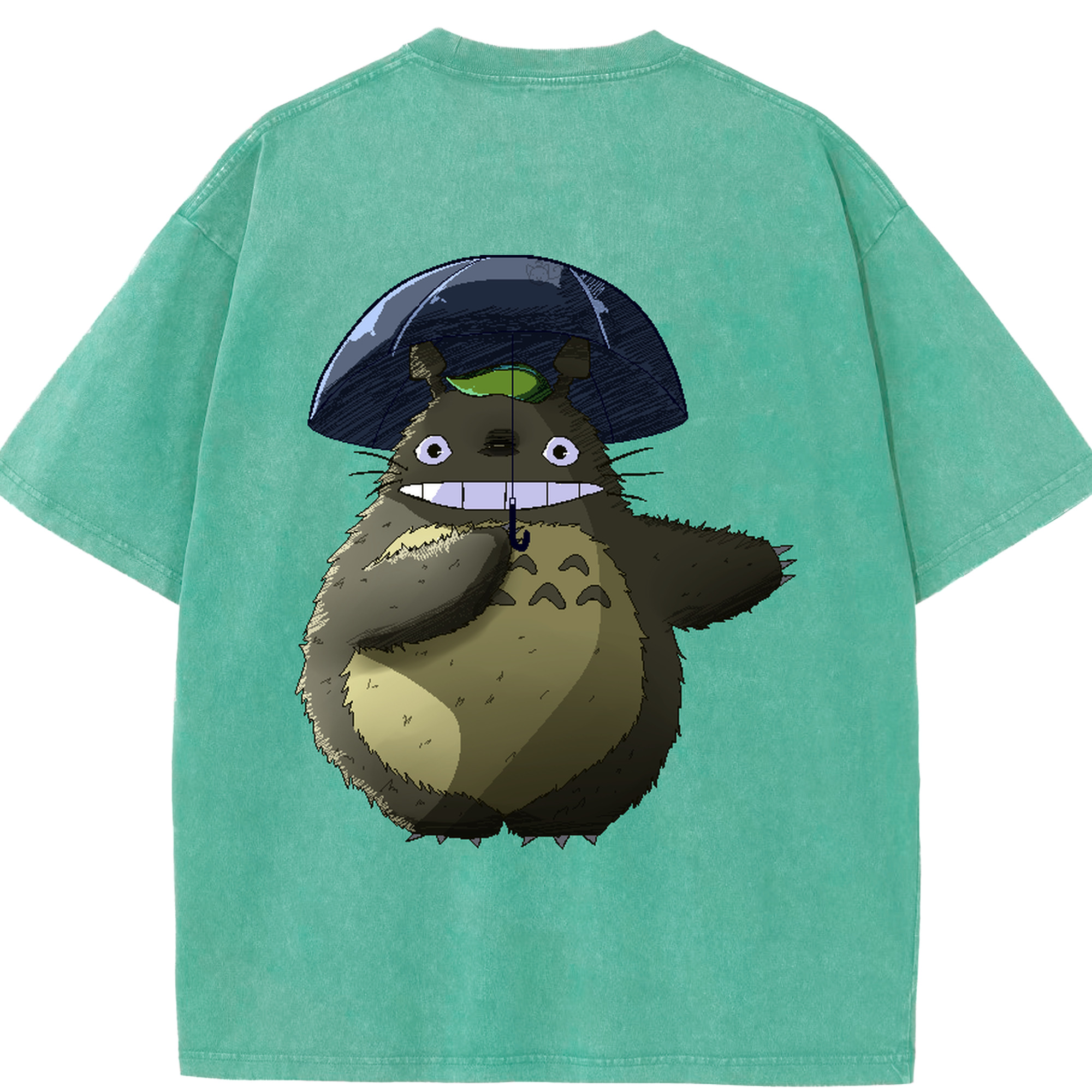 （画像用） となりのトトロ 草壁メイ 草壁サツキ My Neighbor Totoro Satsuki Kusakabe Mei Kusakabe 綿100% ヴィンテージ風 半袖Tシャツ（背面プリント）